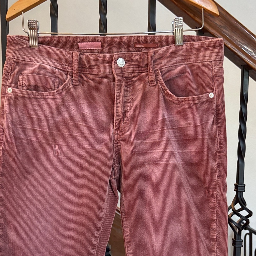 Pilcro Stylish Rasberry Corduroy Slim Boyfriend Crop 🤩 - Picture 2 of 9